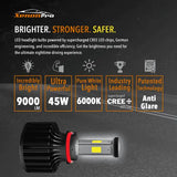 H4 - Dual Beam, Hi & Low Beams - LED Headlights Kit